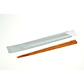 Wooden Brown Chopsticks in Silver Paper Pouch